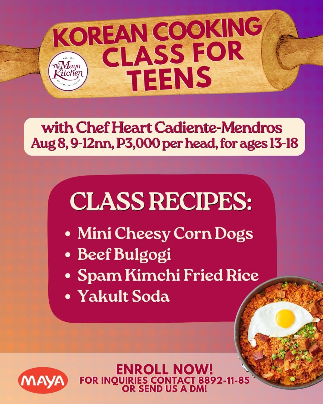 The Maya Kitchen: Korean Cooking Class for Teens