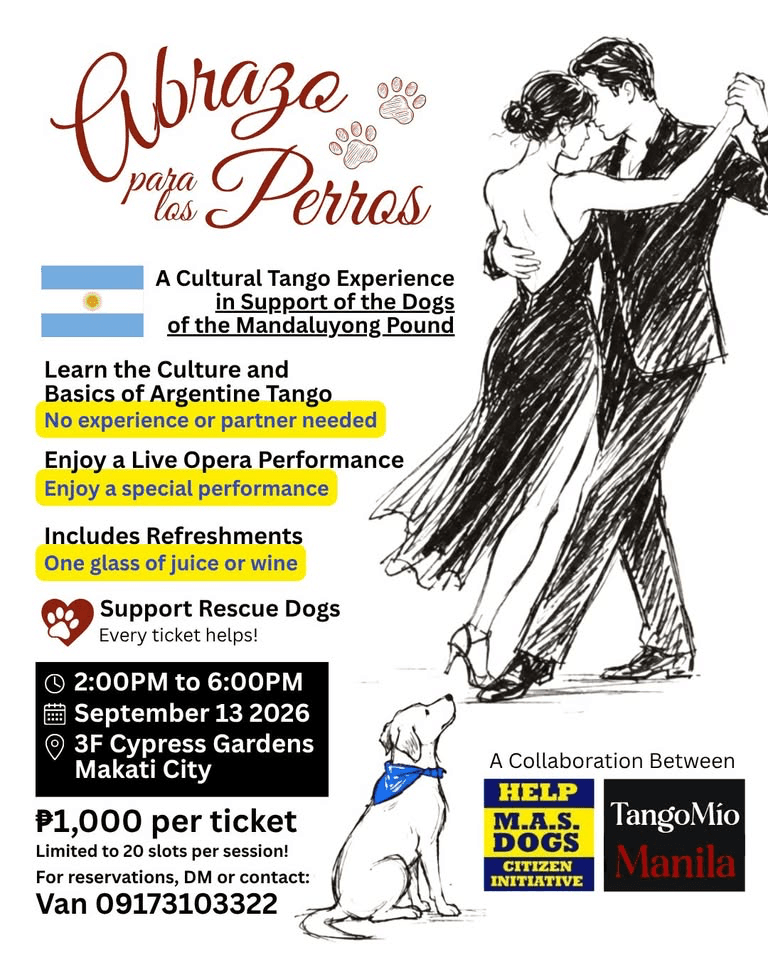 Abrazo para los Perros: Argentine Tango Workshop for Rescue Dogs