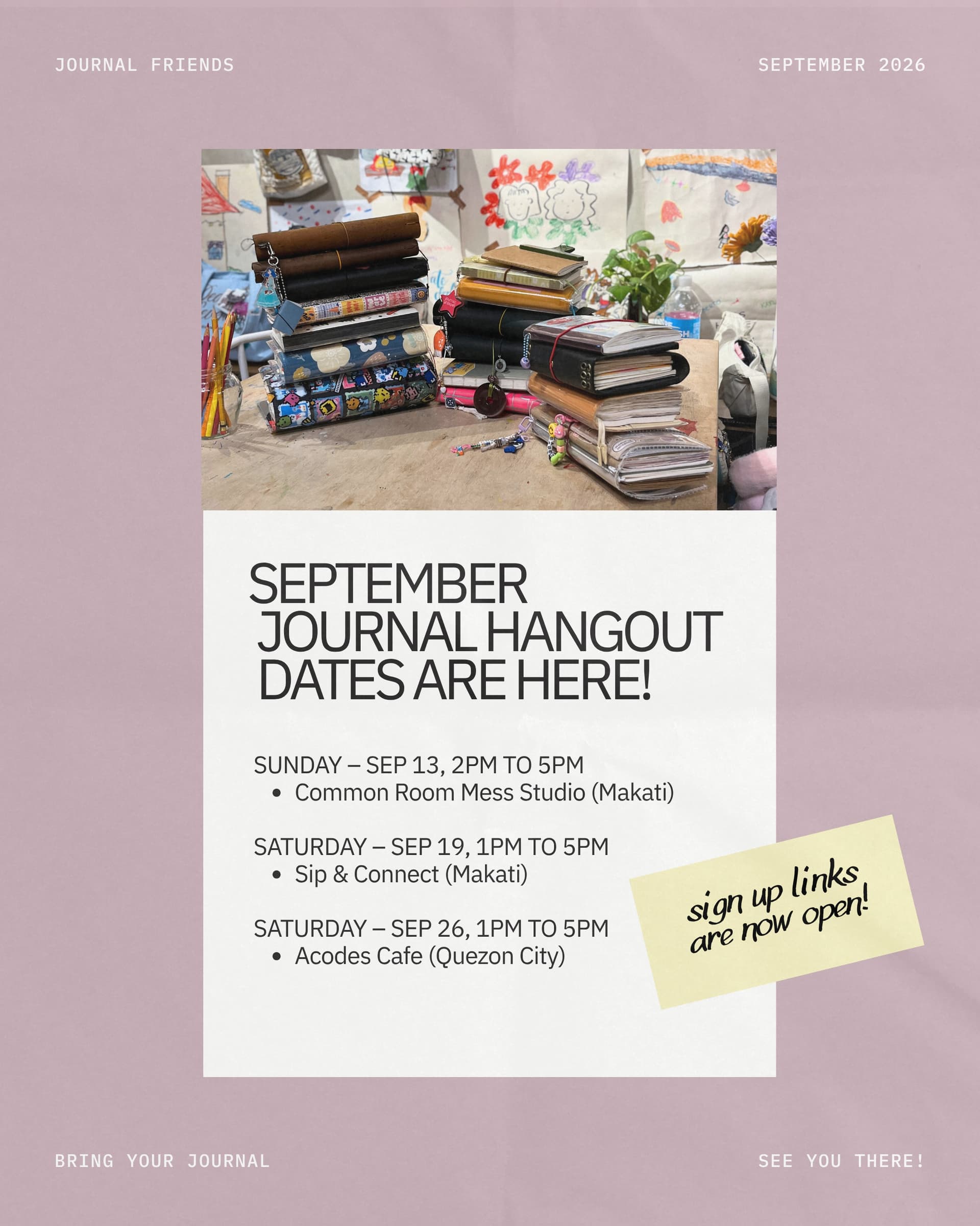 September Journal Hangout
