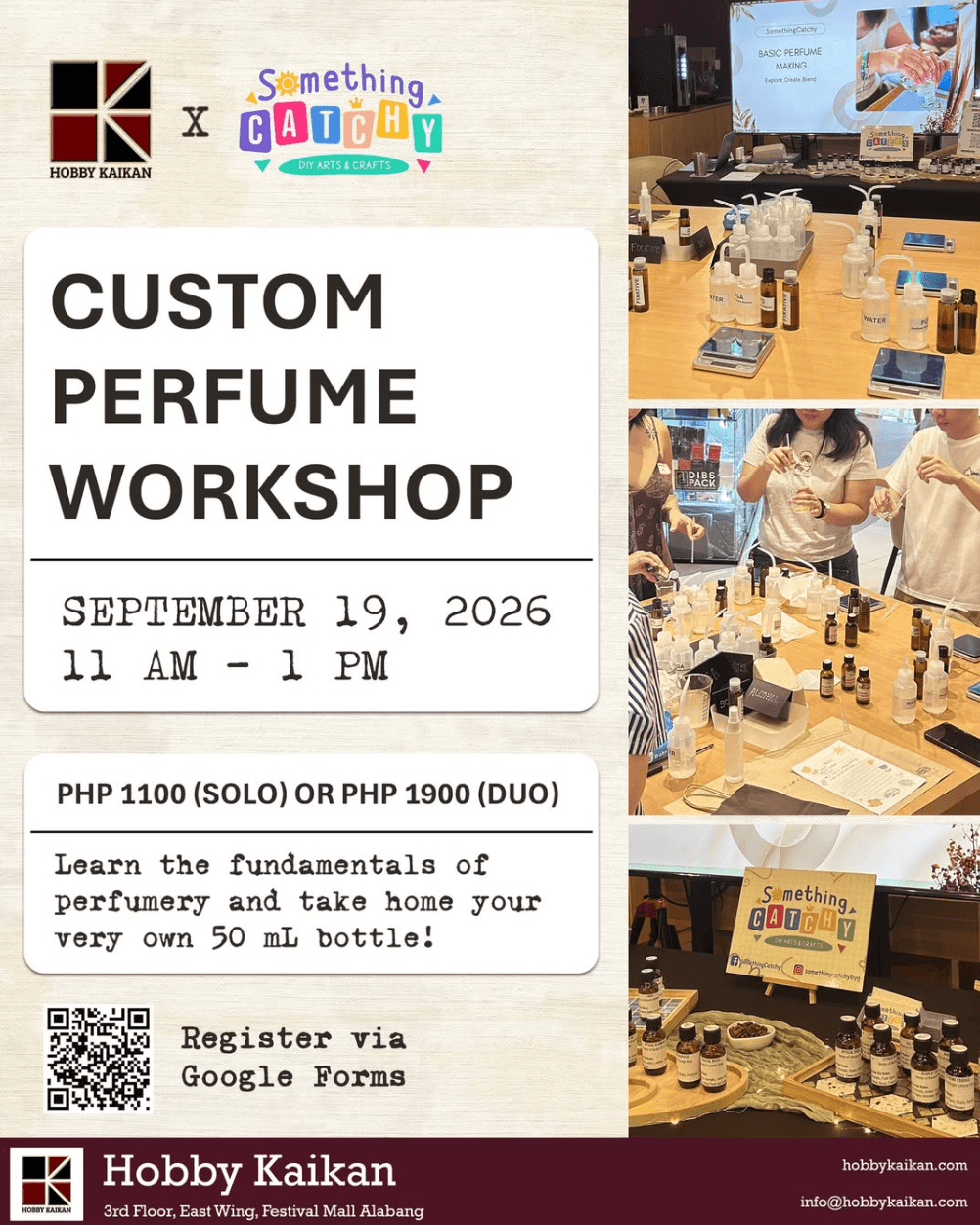 Custom Perfume Workshop