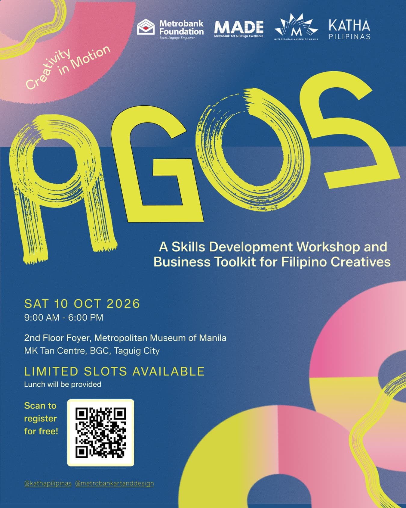 AGOS: A Skills Development Workshop and Business Toolkit for Filipino Creatives