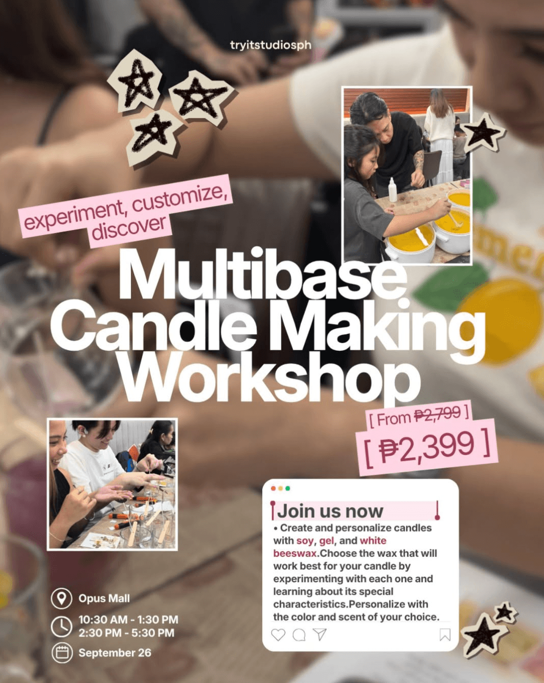 Multibase Candle Making Workshop
