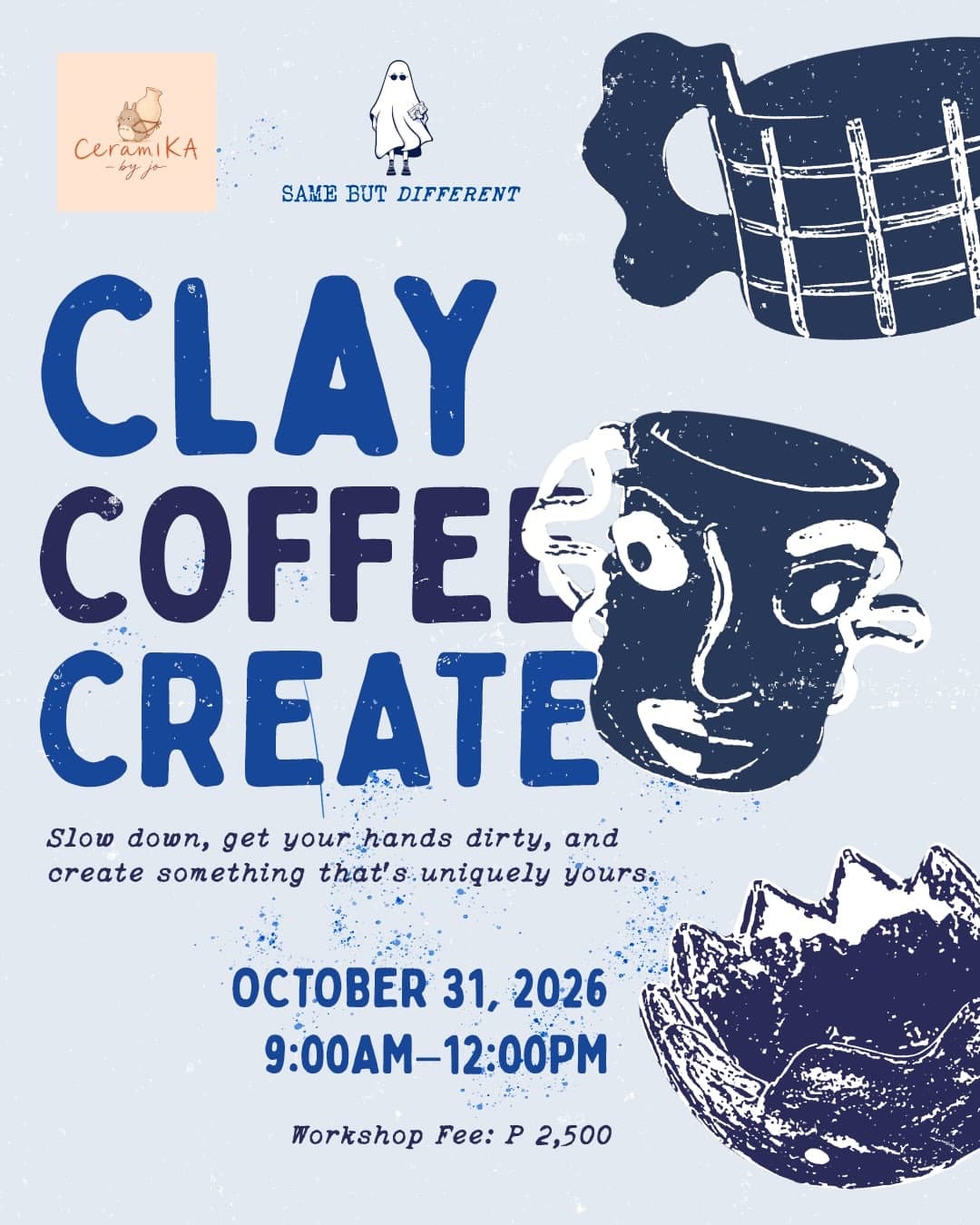 Clay, Coffee, Create by Ceramika by Jo